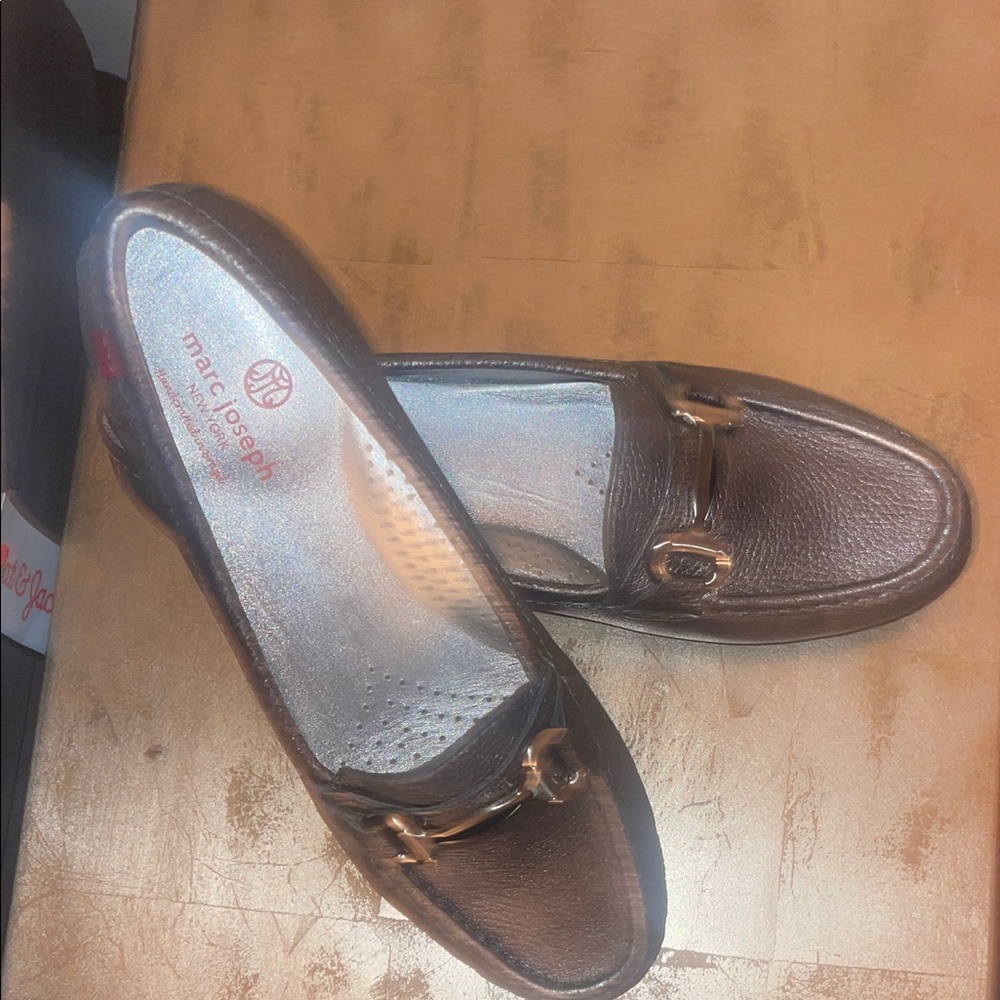 Marc Joseph Silver Textured Loafers - Picture 16 of 16